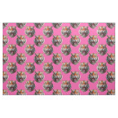 Tijgerkop Patroonontwerp Roze Stof (Fat Quarter)