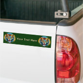 Tijgerkop Regenboogkleuren verf vlekken Bumpersticker (Op Truck)