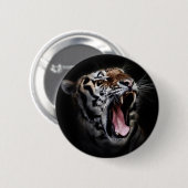 tijgerkop ronde button 5,7 cm (Voorkant /achterkant)