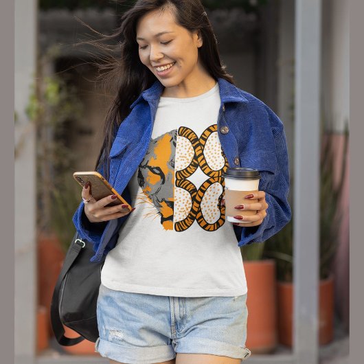 Tijgerkop Schattige wild dier mooi T-shirt