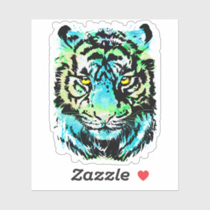 Tijgerkop sticker - Tijger Sticker