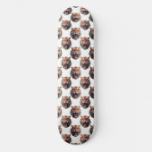 Tijgerkoppatroonontwerp - Wit Persoonlijk Skateboard (Voorkant)