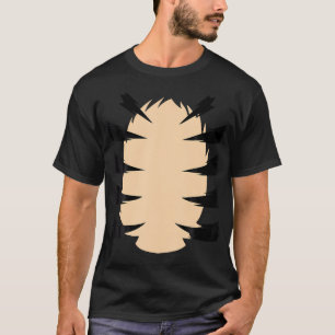 Tijgerkostuum Sinaasappel Gestreepte Tijger Hallow T-shirt