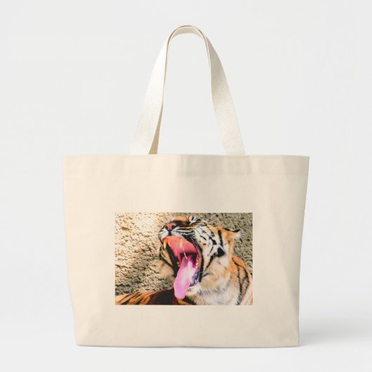 Tijgerkracht_ Grote Tote Bag (Voorkant)