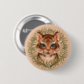 Tijgerkub Ronde Button 5,7 Cm (Voorkant /achterkant)
