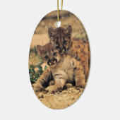 Tijgerkubsidie Keramisch Ornament (Links)