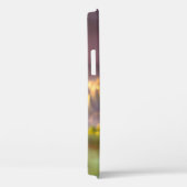 Tijgerkubus, paarse bloemen Case-Mate iPhone case (Achterkant / Rechts)