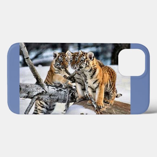 Tijgerkubussen spelen Case-Mate iPhone case (Achterkant (horizontaal))