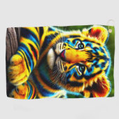 Tijgerkuil Golfhanddoek (Horizontaal)