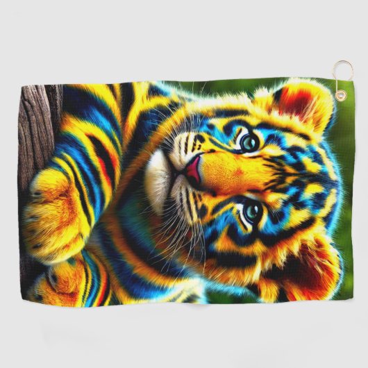 Tijgerkuil Golfhanddoek (Horizontaal)