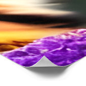 Tijgerkuil, Poster met paarse bloemen (Hoek)