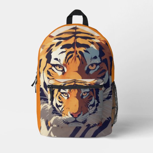 Tijgerkunst Bedrukte Rugzak (Voorkant)