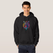 Tijgerkunst Hoodie (Voorkant volledig)