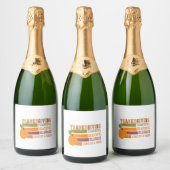 tijgerlandpompoen sparkling wijnetiket (Flessen)