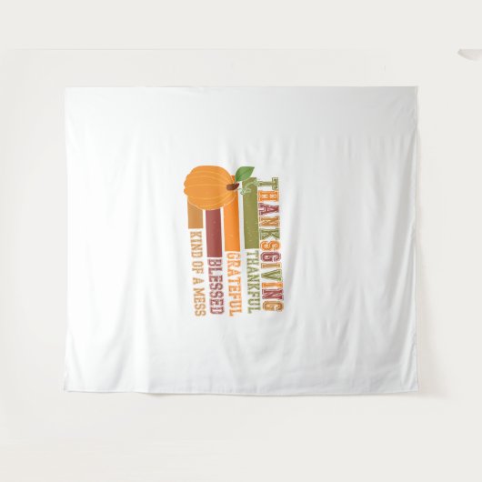 tijgerlandpompoen wandkleed (Voorkant (horizontaal))