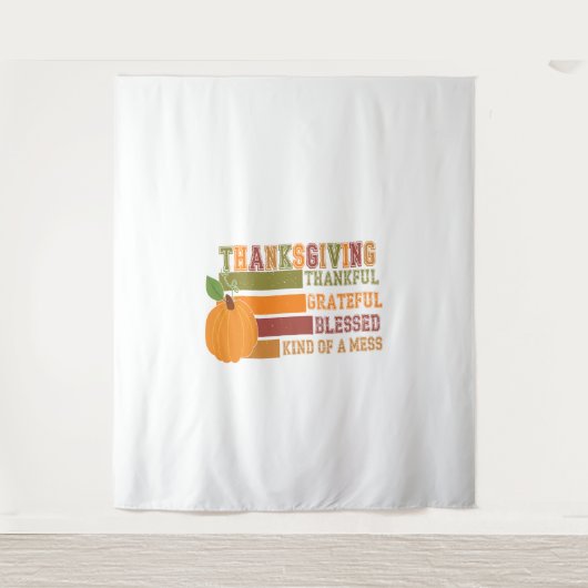 tijgerlandpompoen wandkleed (Voorkant)