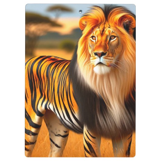 Tijgerleeuw Klembord (Achterkant)