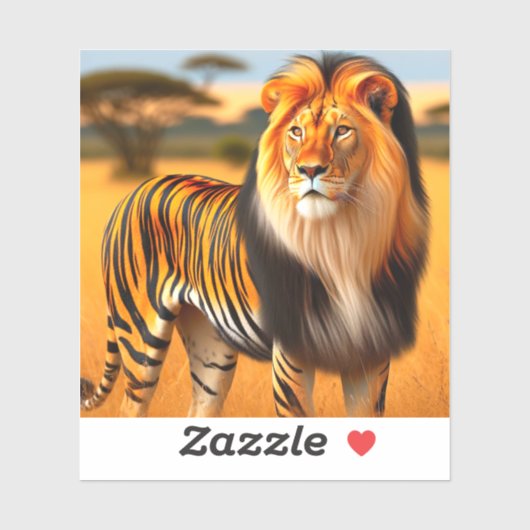 Tijgerleeuw Sticker (Vel)