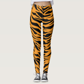 Tijgerlegger, dierlijk legwerk voor vrouwen leggings