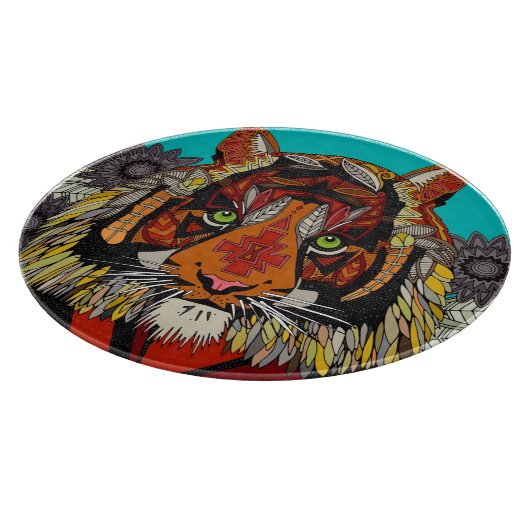 tijgerleider snijplank (Hoek)