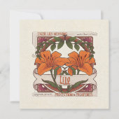 Tijgerlelie - Bloem betekent -stijl groen Kaart (Voorkant)