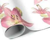 Tijgerlelie Bloem Inpakpapier (Rol Hoek)