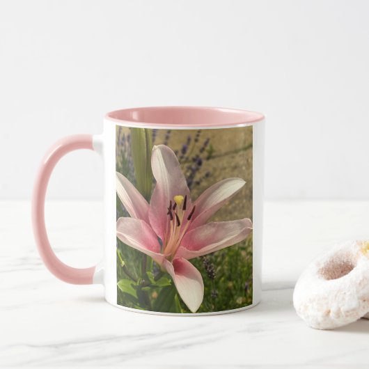 Tijgerlelie Bloem Mok (Met donut)