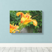 tijgerlelie canvas afdruk (Insitu (Houten vloer))