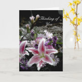 Tijgerlelie Denk Aan Jou Kaart (Gele Bloem)