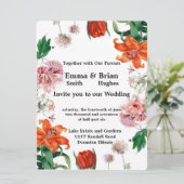 Tijgerlelie en tulpen kaart (Staand voorkant)