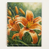 Tijgerlelie Kalender Planner (Voorkant)