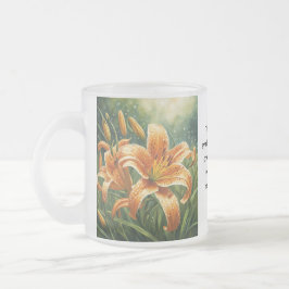 Tijgerlelie Matglas Koffiemok