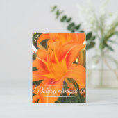 Tijgerlelie - Naam Dag Briefkaart (Staand voorkant)