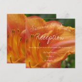 Tijgerlelie Receptie Kaart (Voorkant / Achterkant)