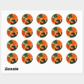 Tijgerlelie Ronde Sticker (Vel)
