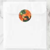Tijgerlelie Ronde Sticker (Tas)