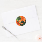 Tijgerlelie Ronde Sticker (Envelop)