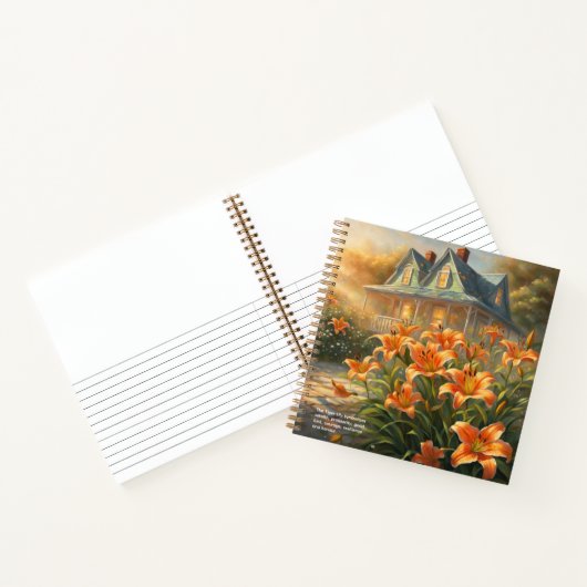 Tijgerlelie Symboliek Notitieboek (Binnen)