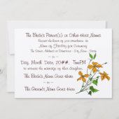 Tijgerlelies (bruiloft uitnodiging) kaart (Voorkant)