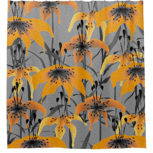 Tijgerlelies Douchegordijn (Voorkant)