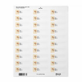 Tijgerlelies en -knoppen etiket (Full Sheet)