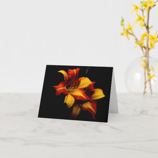 Tijgerlelies... Kaart (Gele Bloem)