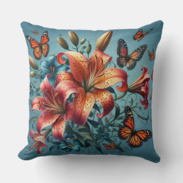Tijgerlelies met vlinders kussen