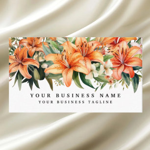 Tijgerlelies Oranje Lelie Bloemen Bloemig  Visitekaartje