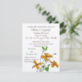 Tijgerlelies (Uitnodiging na de bruiloftsreceptie Kaart (Staand voorkant)