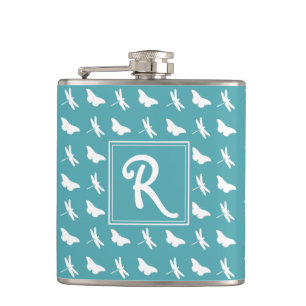 Tijgerlibel en Waterjuffer Monogram Heupfles