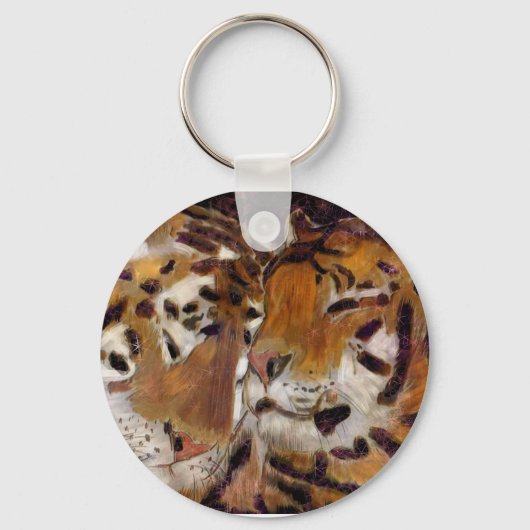 tijgerliefdesketen sleutelhanger (Voorkant)