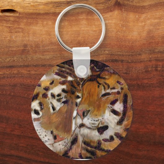 tijgerliefdesketen sleutelhanger (Voorkant)