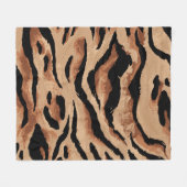 Tijgerluipaard: Dierlijke huid naadloos Fleece Deken (Voorkant (Horizontaal))