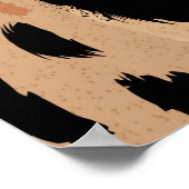 Tijgerluipaard: Dierlijke huid naadloos Poster (Hoek)